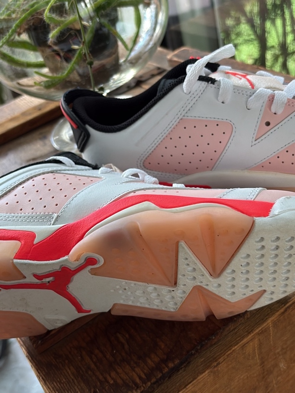 Nike Jordan Air Jordan Kids' White and Pink Low-Top Sneakers